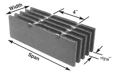 Brown-Campbell Company - 15W4/15W2 Carbon Heavy Duty Bar Grating