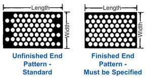 Perforated Metal - End Patterns