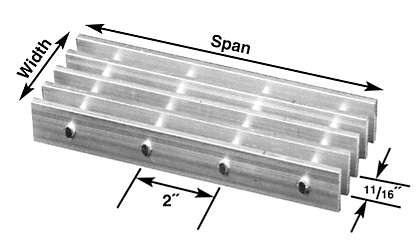 Brown-Campbell Company - 11A-4/11A-2 Aluminum Bar Grating