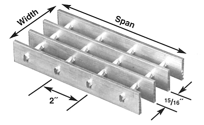 Brown-Campbell Company - 15A-4/15A-2 Aluminum Bar Grating