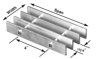 Brown-Campbell Company - 15A-4/15A-2 Aluminum Bar Grating