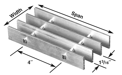 Brown-Campbell Company - 19A-4/19A-2 Aluminum Bar Grating
