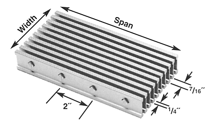 Brown-Campbell Company - 7AI4/7AI2 Aluminum I-Bar Bar Grating