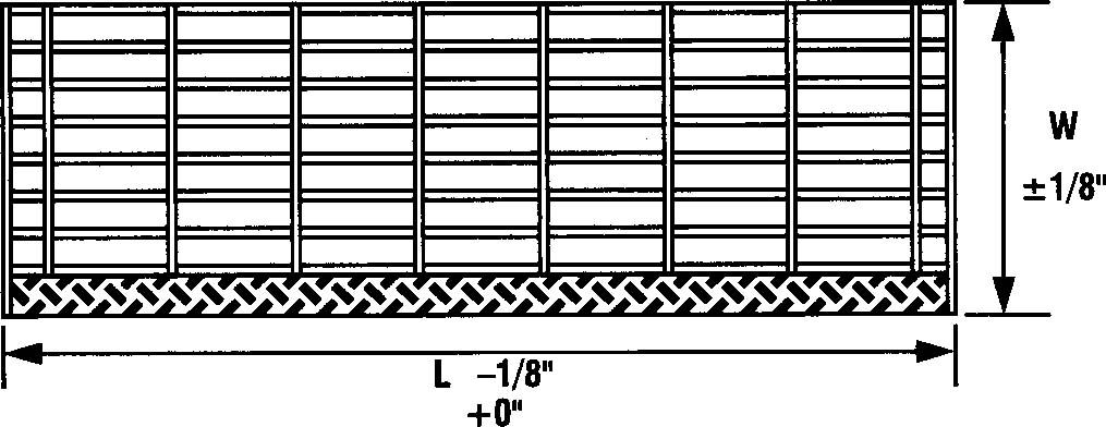Design Details - Tread Length & Width Tolerance