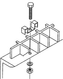 ´M´ Hold Down Clip, Bolt Assemblies & TEK Screws