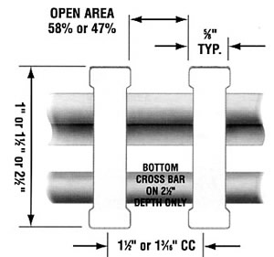 Pultruded Heavy Duty I-Bar Fiberglass Diagram