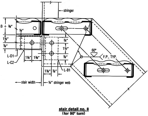 Grip Strut® Stair Tread Installation Diagram