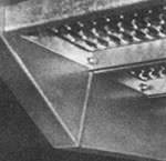 Grip Strut® Standard stair treads in place to form landing