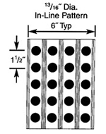 Round In-Line Aluminum Plank