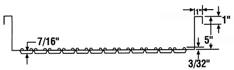 Perf-O Grip® Walkway - End Diagram